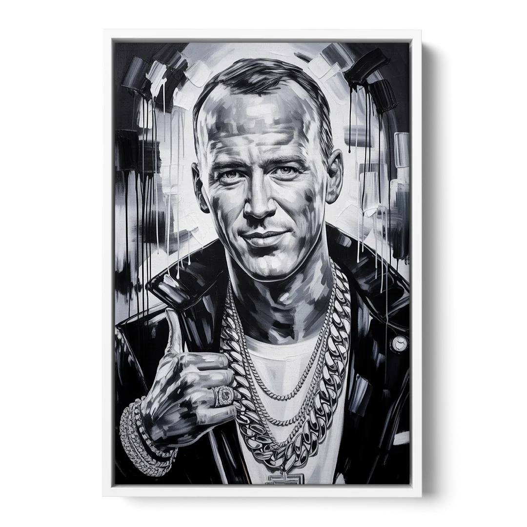 Field General Front - White Canvas Wall Art