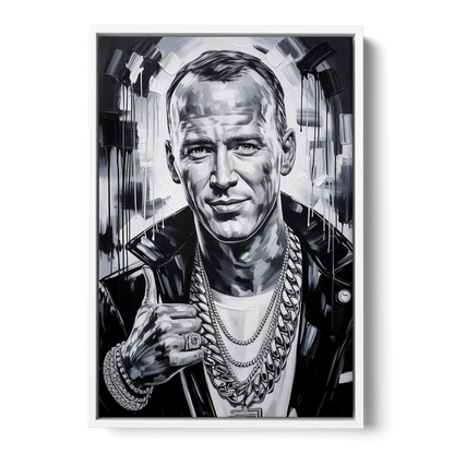 Field General Front - White Canvas Wall Art