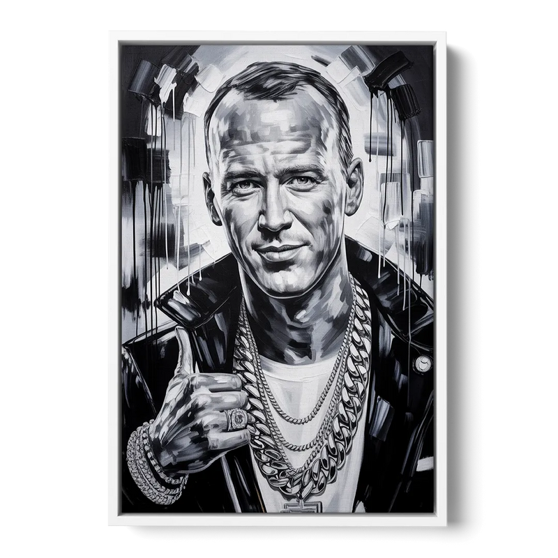 Field General Front - White Canvas Wall Art