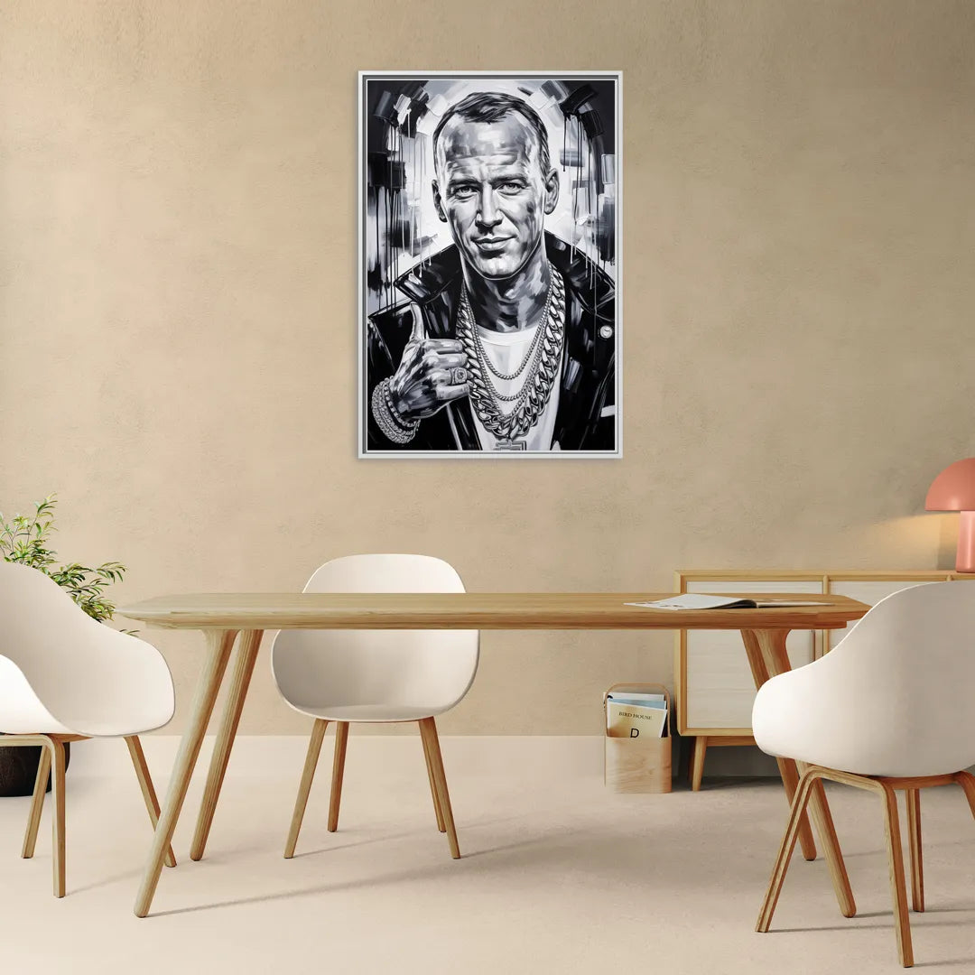 Field General - Living Room White Frame Canvas