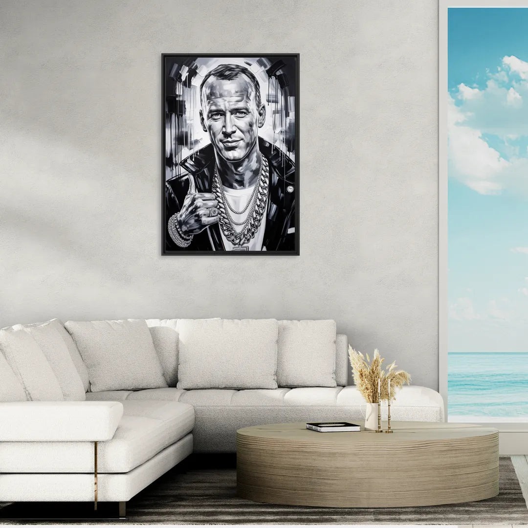 Field General - Living Room Black Frame Canvas