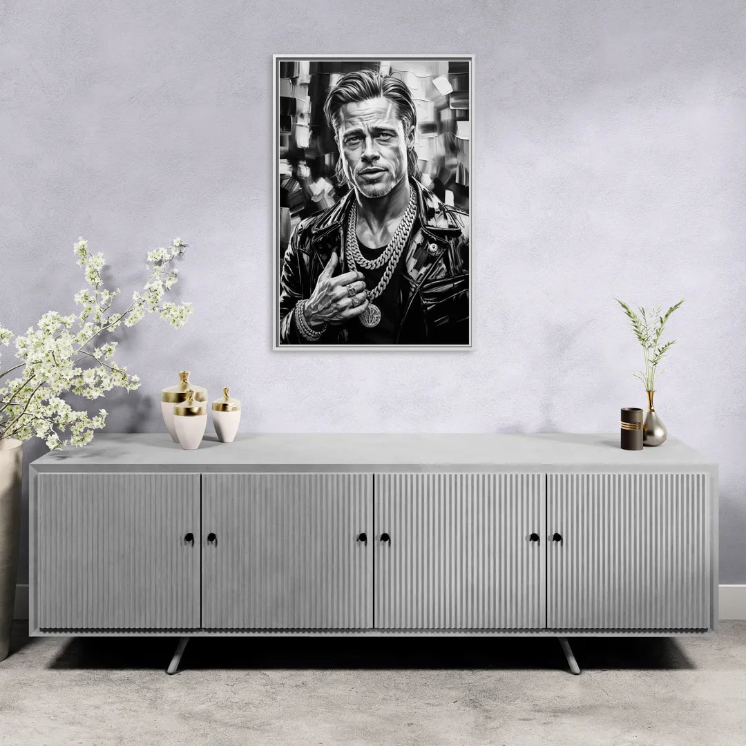 Fight Legacy 2.0 - Living Room White Frame Canvas
