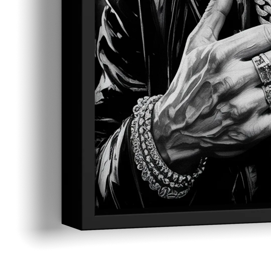 Fight Legacy 2.0 - Close-Up Black Frame Canvas