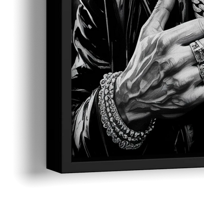 Fight Legacy 2.0 - Close-Up Black Frame Canvas