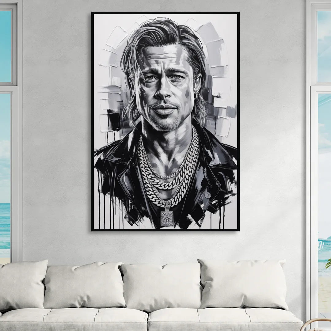 Fight Legacy Living Room - Black Canvas Wall Art