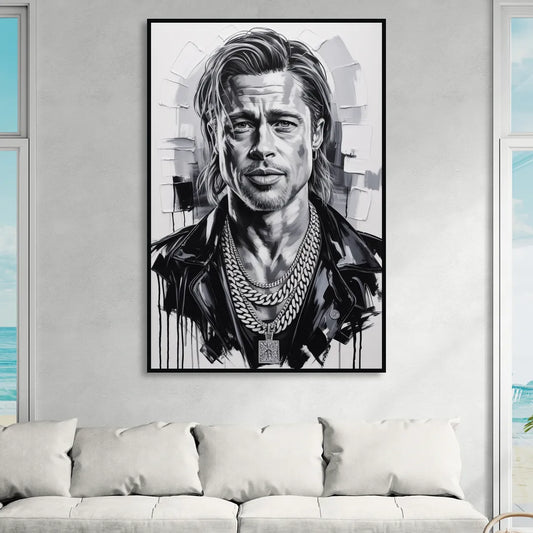 Fight Legacy Living Room - Black Canvas Wall Art