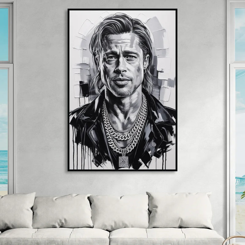 Fight Legacy Living Room - Black Canvas Wall Art