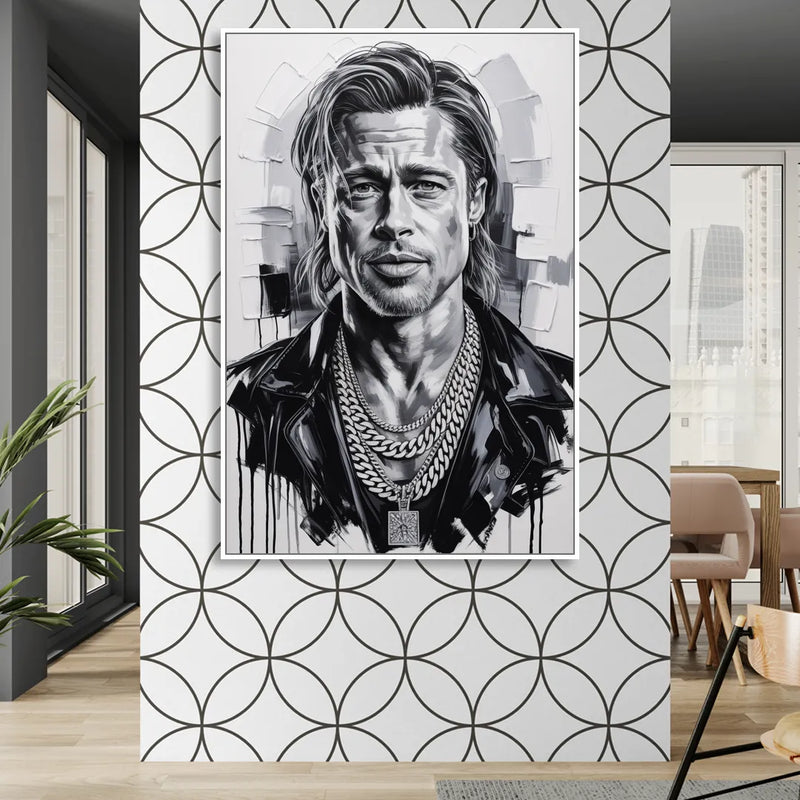 Fight Legacy Living Room - White Canvas Wall Art