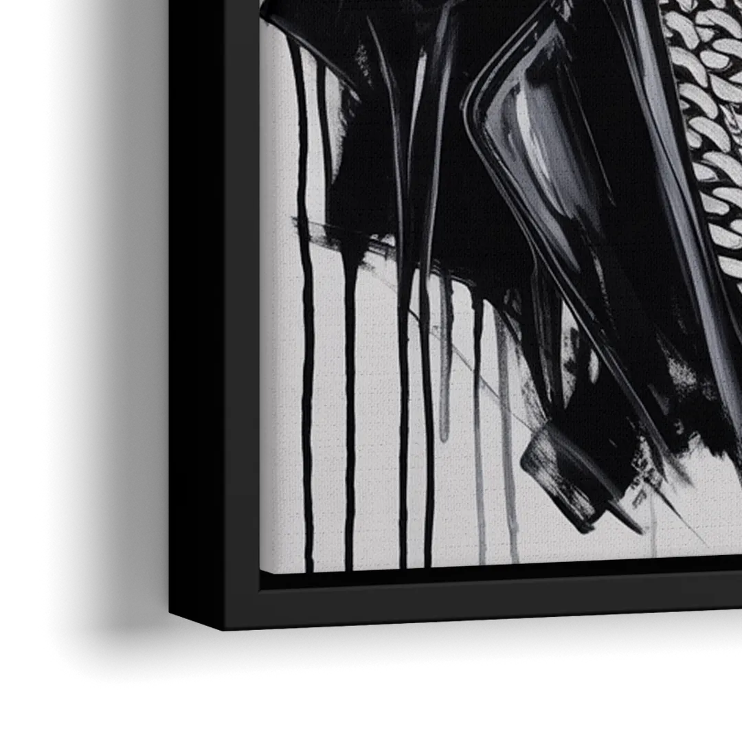 Fight Legacy - Close-Up Black Frame Canvas