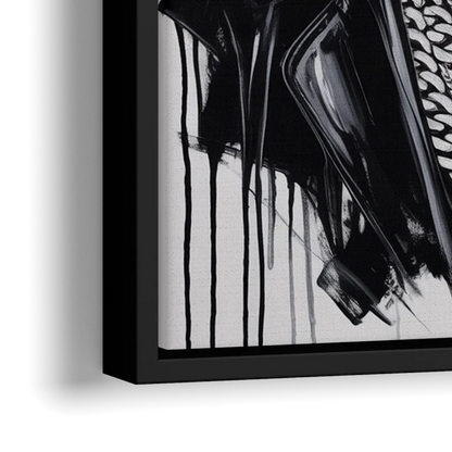 Fight Legacy - Close-Up Black Frame Canvas