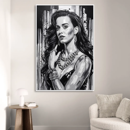 Firework 2.0 Living Room - White Canvas Wall Art