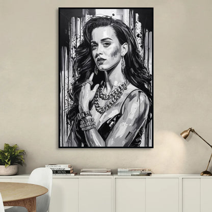 Firework 2.0 Living Room - Black Canvas Wall Art