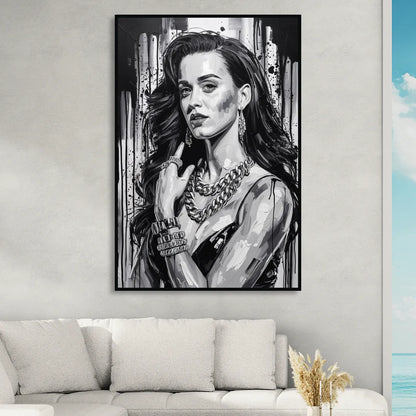 Firework 2.0 Sitting Room - Black Canvas Wall Art