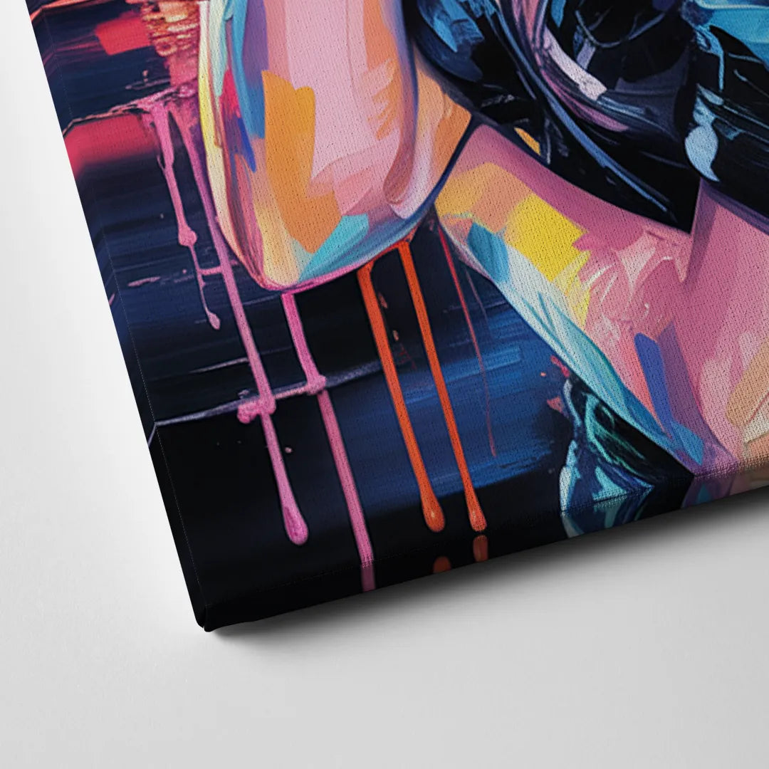 Firework Canvas Close Up