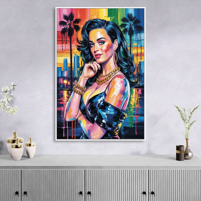 Firework Sitting Room - White Canvas Wall Art
