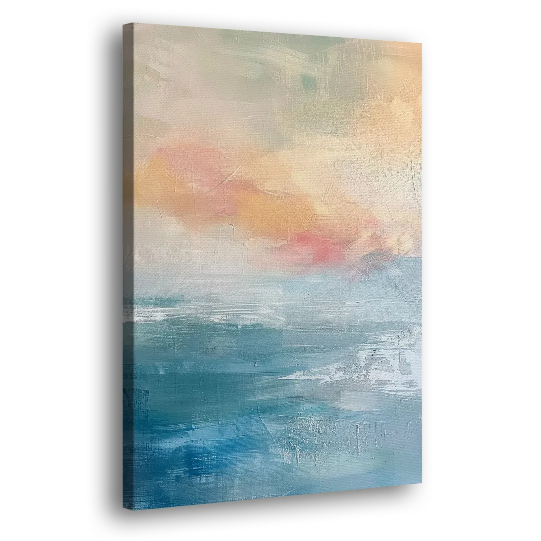 First Light on Water Side - Canvas Wall Art