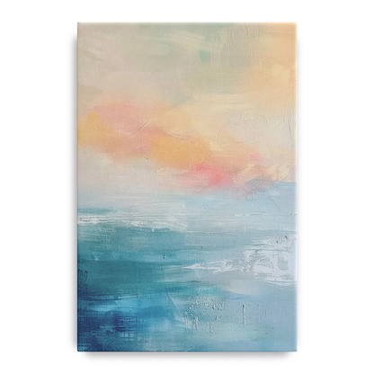 First Light on Water Front - Canvas Wall Art