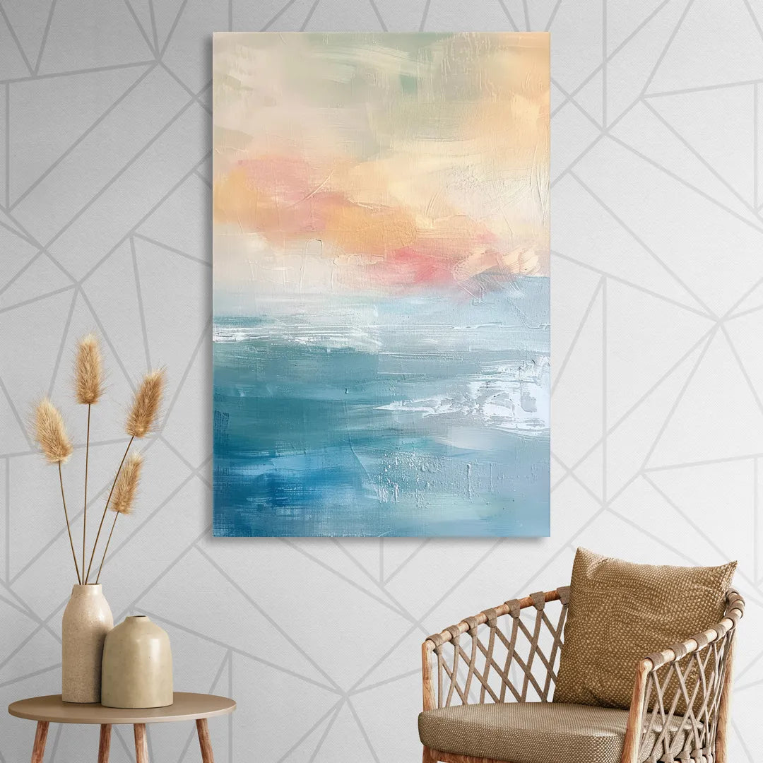 First Light on Water Living Room - Canvas Wall Art