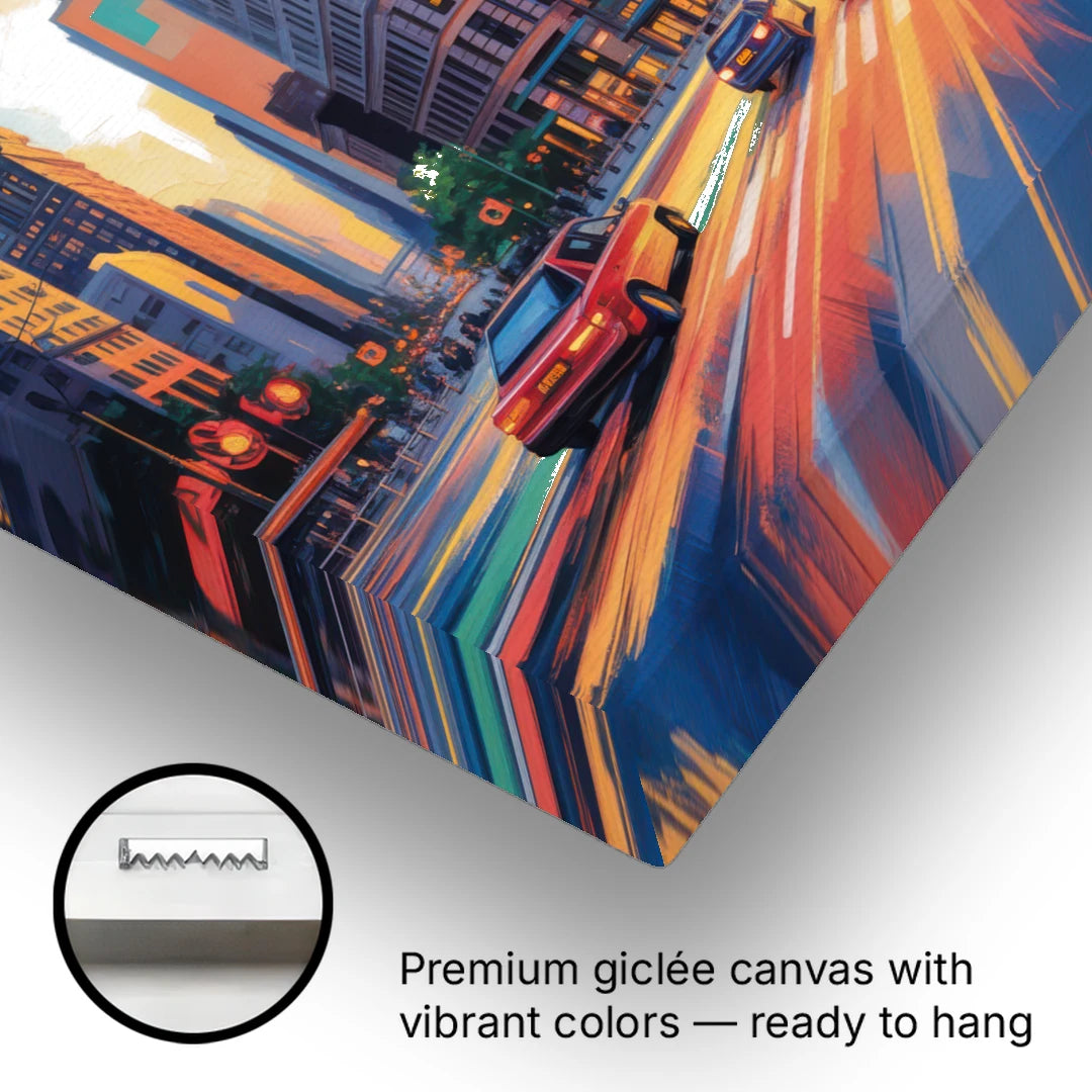 Flatiron Building Landmark - Canvas Wall Art - Gallery Wrap Corner
