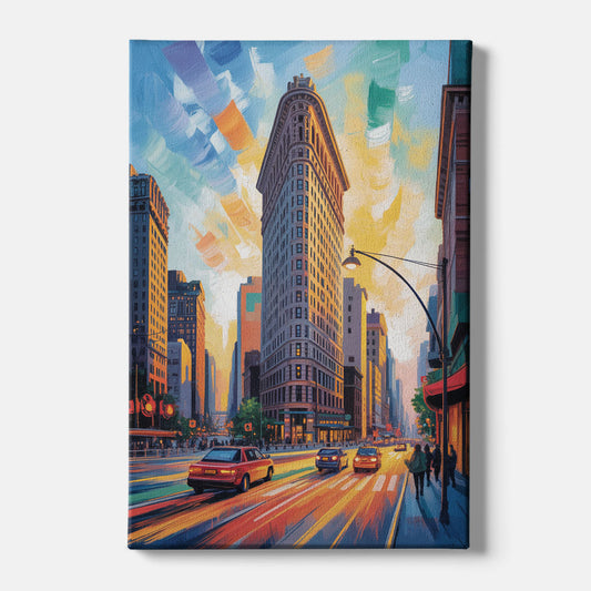 Flatiron Building Landmark - Canvas Wall Art