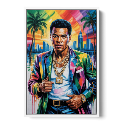 Float Like 2.0 - White Frame Canvas