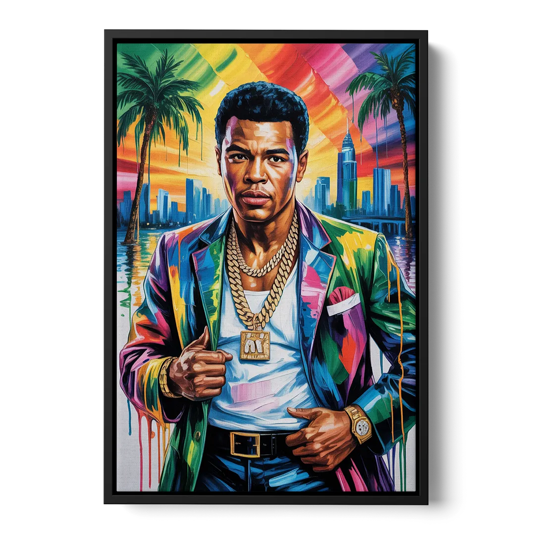 Float Like 2.0 - Black Frame Canvas
