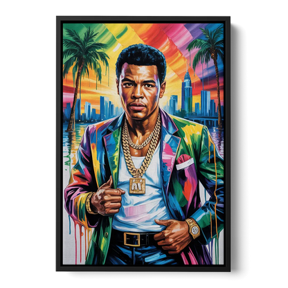 Float Like 2.0 - Black Frame Canvas