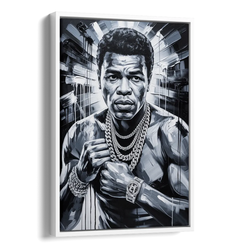 Float Like Side - White Canvas Wall Art