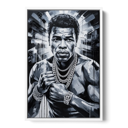 Float Like Front - White Canvas Wall Art