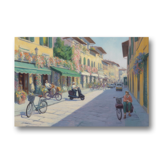 Florentine Streets - Canvas Wall Art - Front