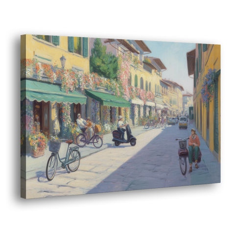 Florentine Streets - Canvas Wall Art - Side
