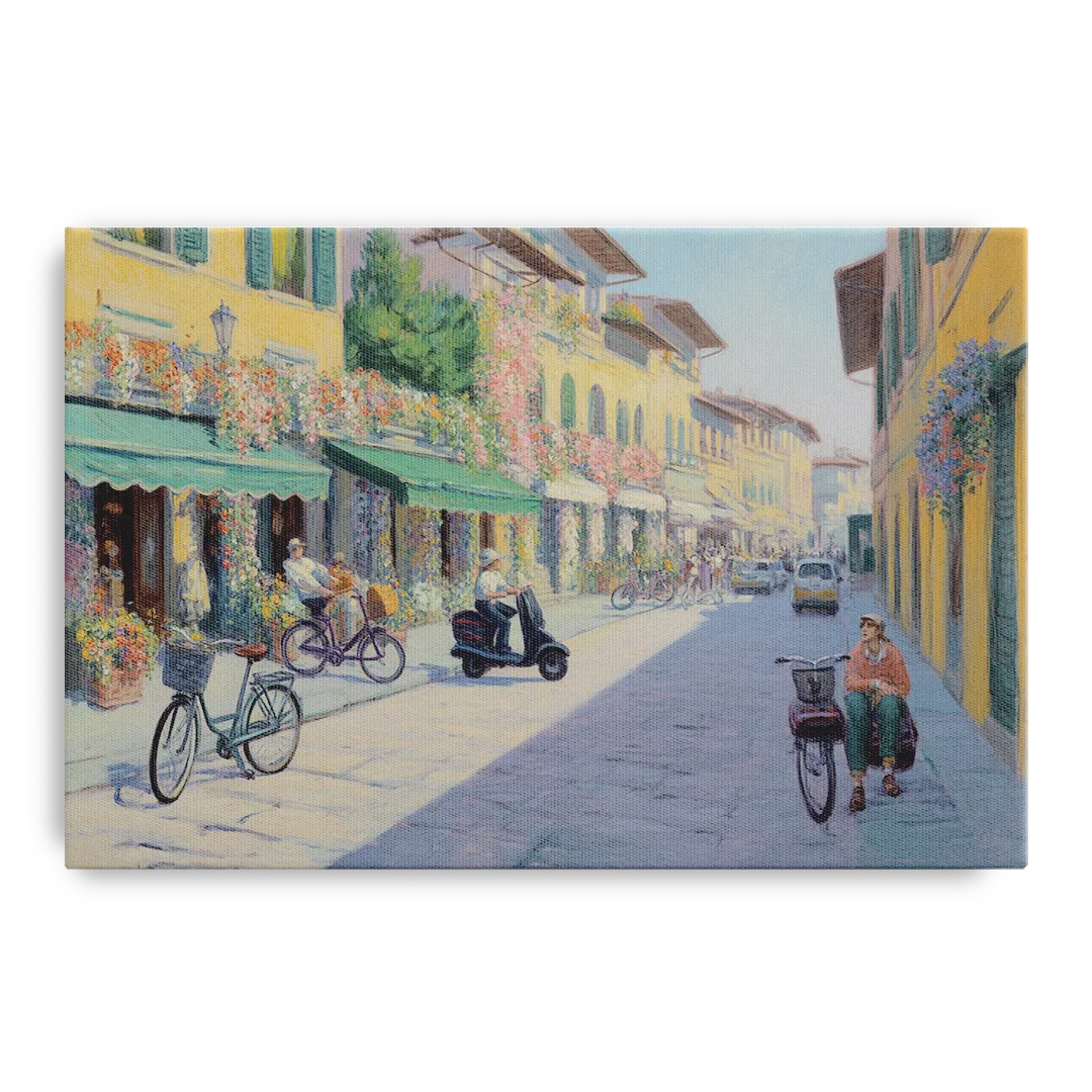 Florentine Streets Front - Canvas Wall Art