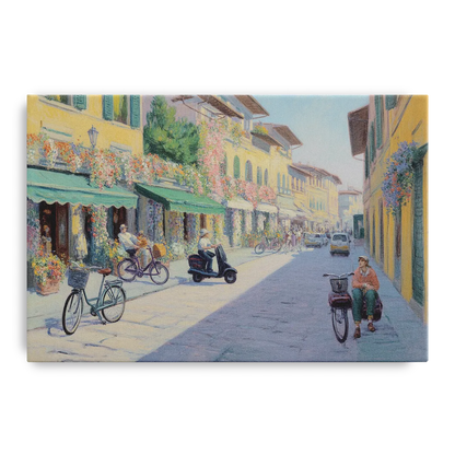 Florentine Streets Front - Canvas Wall Art