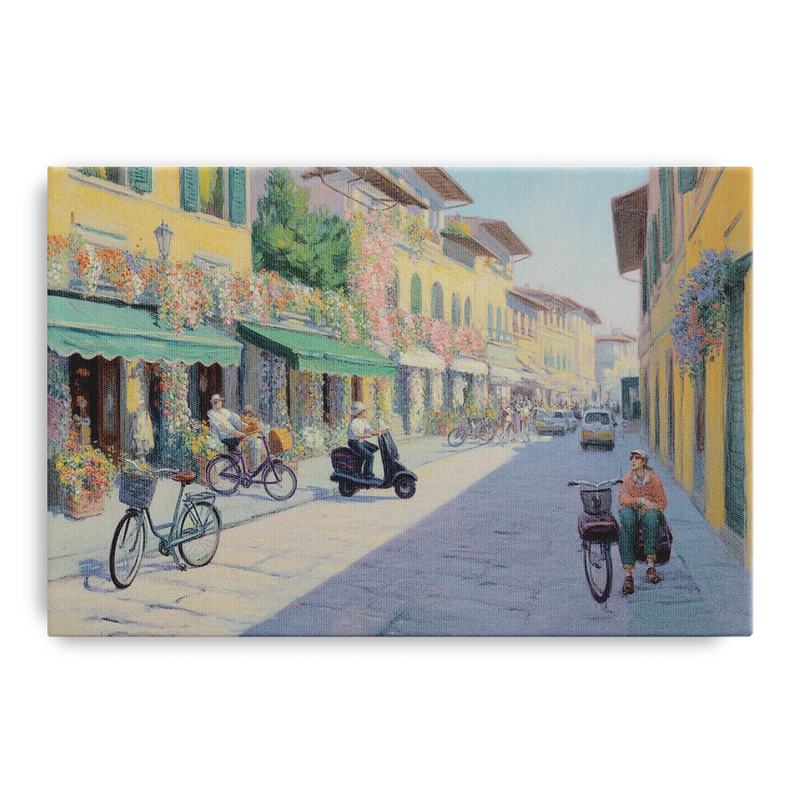Florentine Streets Front - Canvas Wall Art