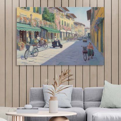Florentine Streets Sitting Room - Canvas Wall Art