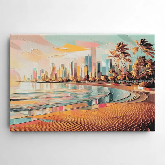 Fort Lauderdale Beach Sunrise - Canvas Wall Art