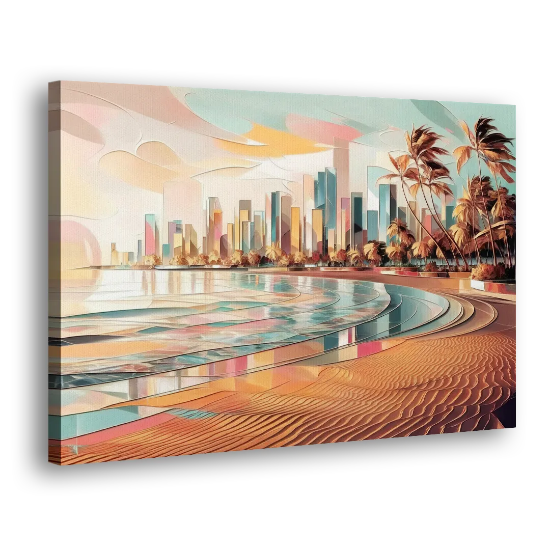 Fort Lauderdale Beach Sunrise Side - Canvas Wall Art