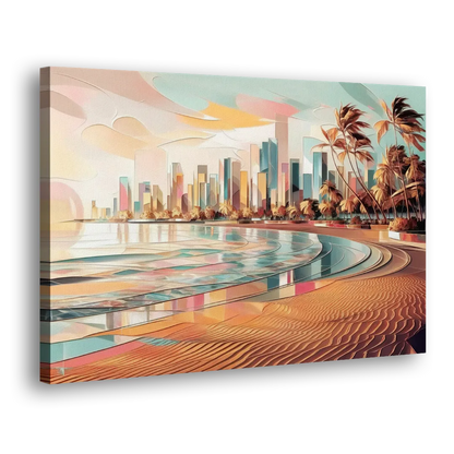 Fort Lauderdale Beach Sunrise Side - Canvas Wall Art
