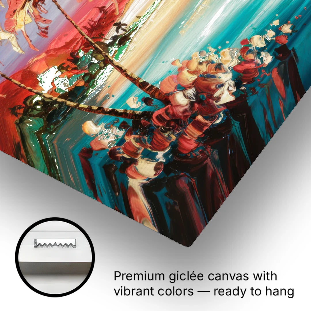 Fort Lauderdale Coastal Sunset - Canvas Wall Art - Gallery Wrap Corner