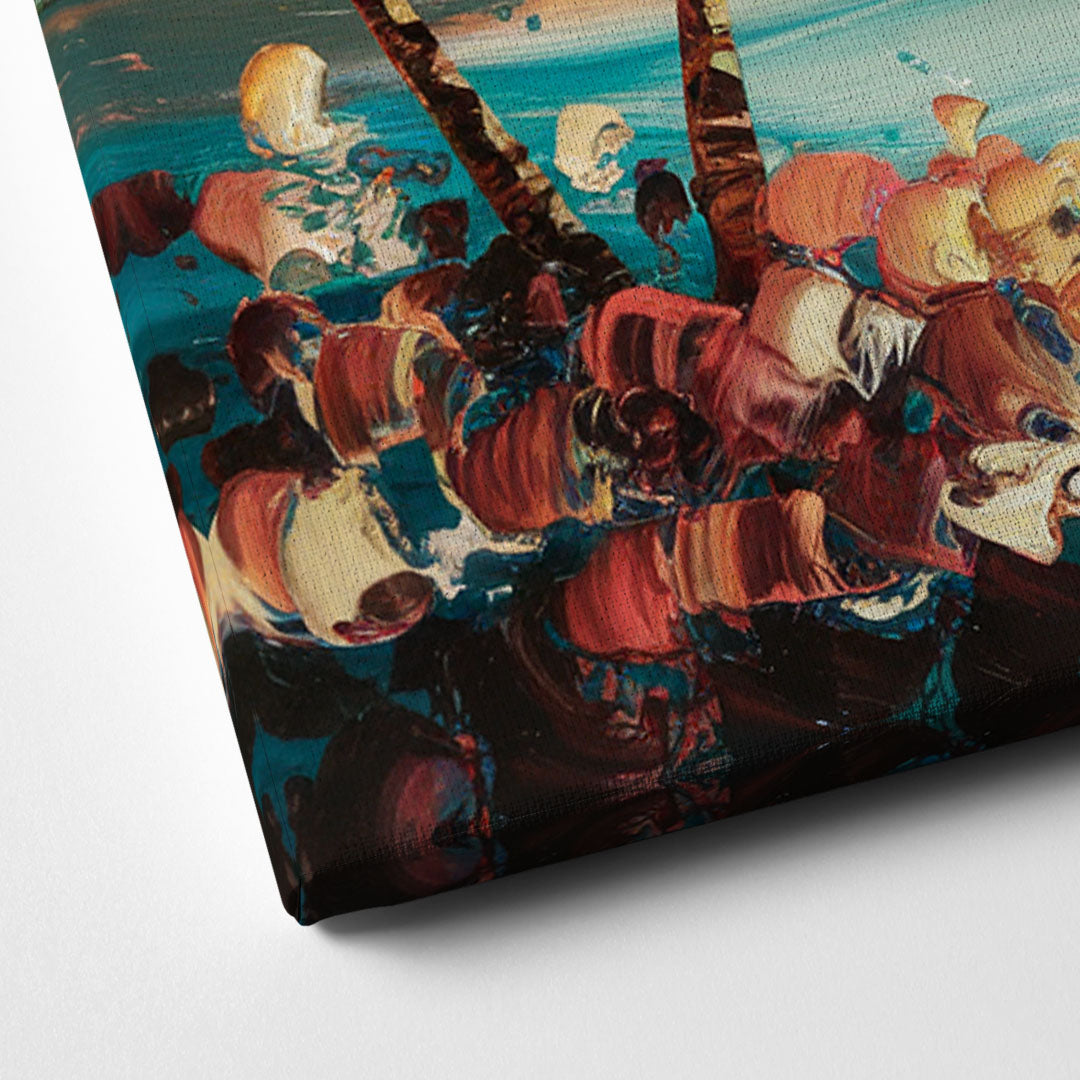Fort Lauderdale Coastal Sunset Canvas Close Up