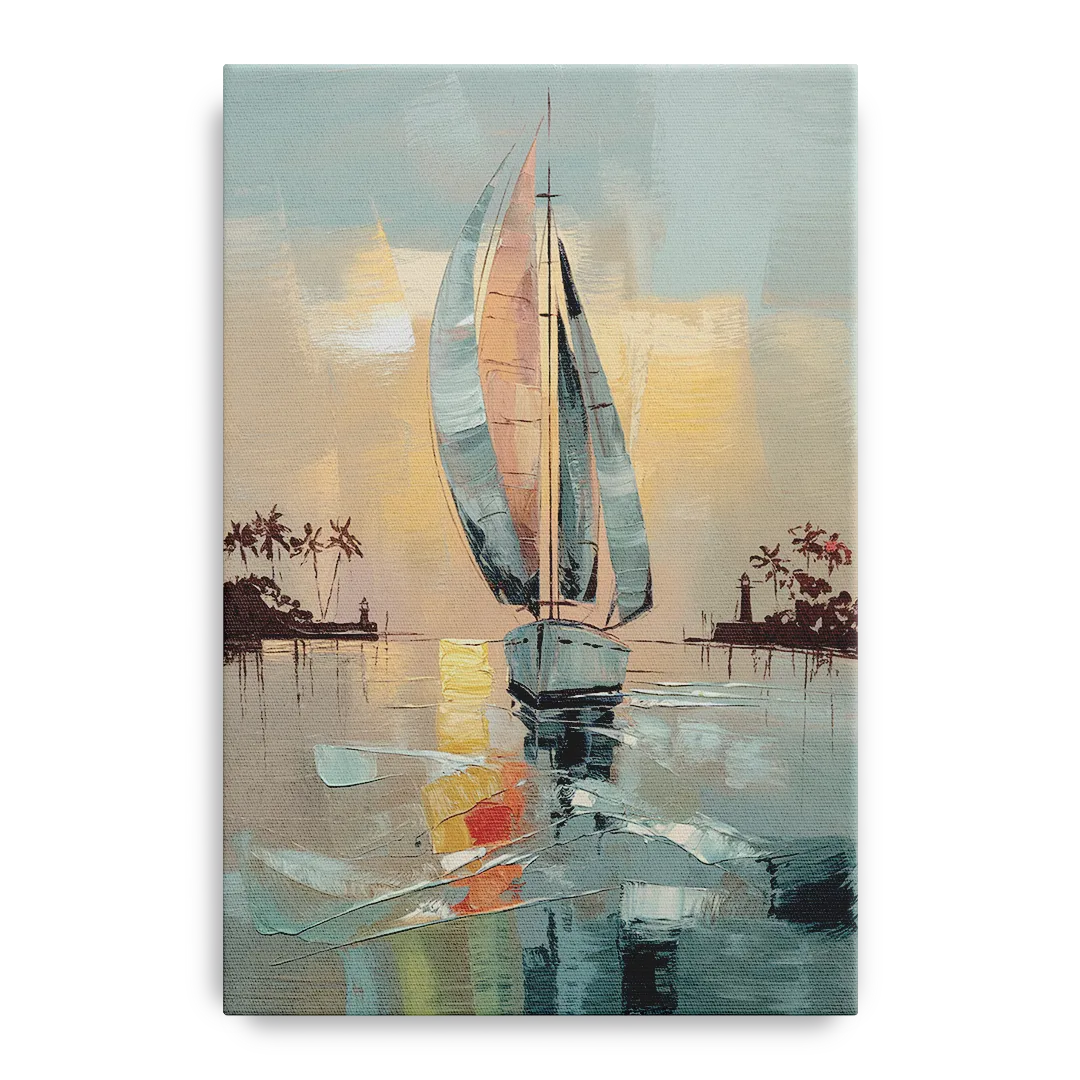 Fort Lauderdale Nautical Charm Front - Canvas Wall Art