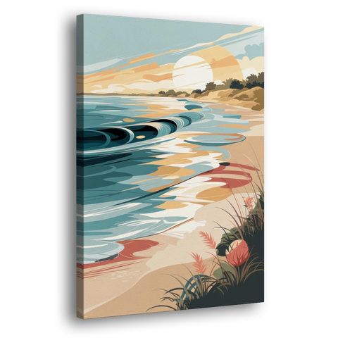 Fort Lauderdale Surf and Sand - Canvas Wall Art - Side
