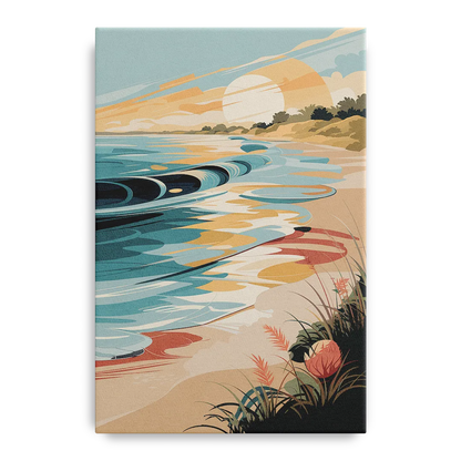 Fort Lauderdale Surf and Sand Front - Canvas Wall Art