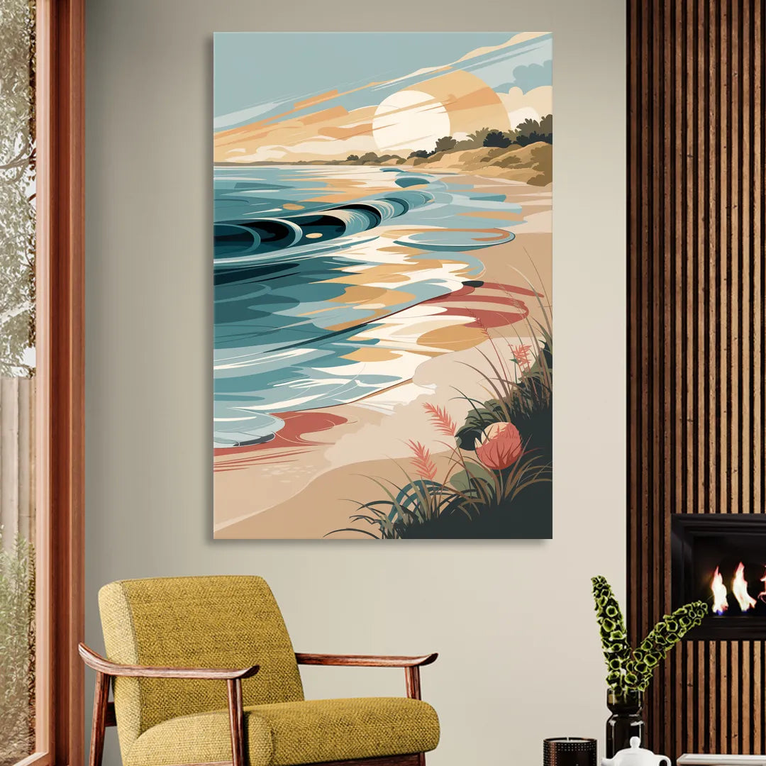 Fort Lauderdale Surf and Sand Sitting Room - Canvas Wall Art