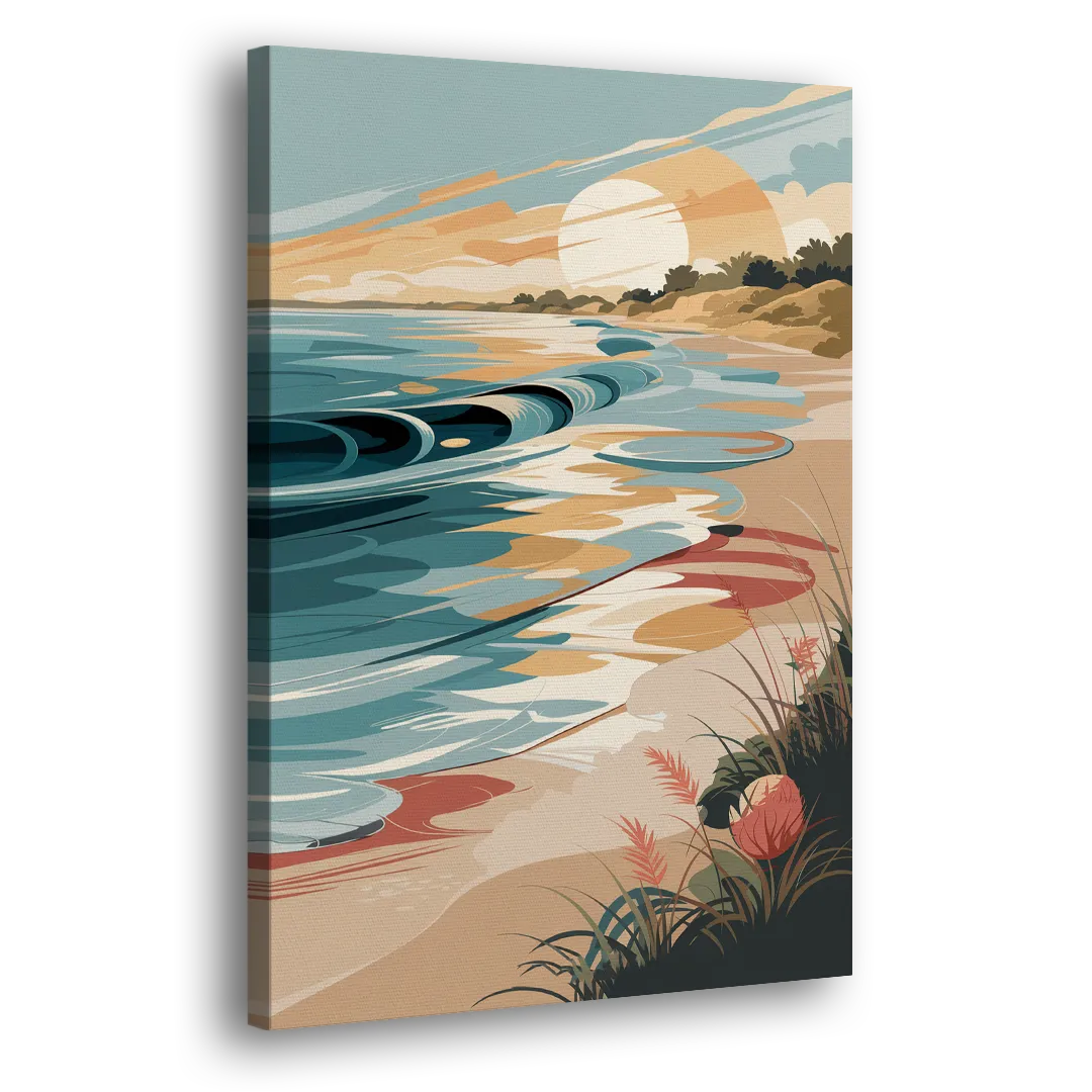Fort Lauderdale Surf and Sand Side - Canvas Wall Art