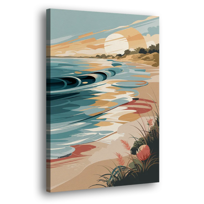 Fort Lauderdale Surf and Sand Side - Canvas Wall Art