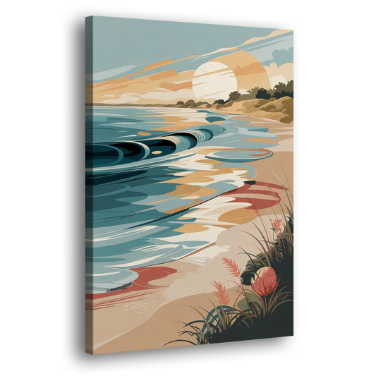 Fort Lauderdale Surf and Sand Side - Canvas Wall Art