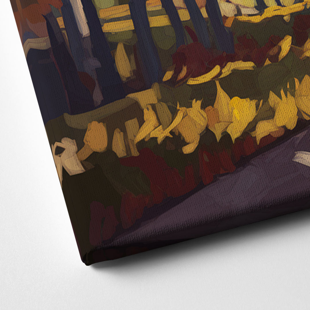Fort Wayne Autumn Colors Canvas Close Up