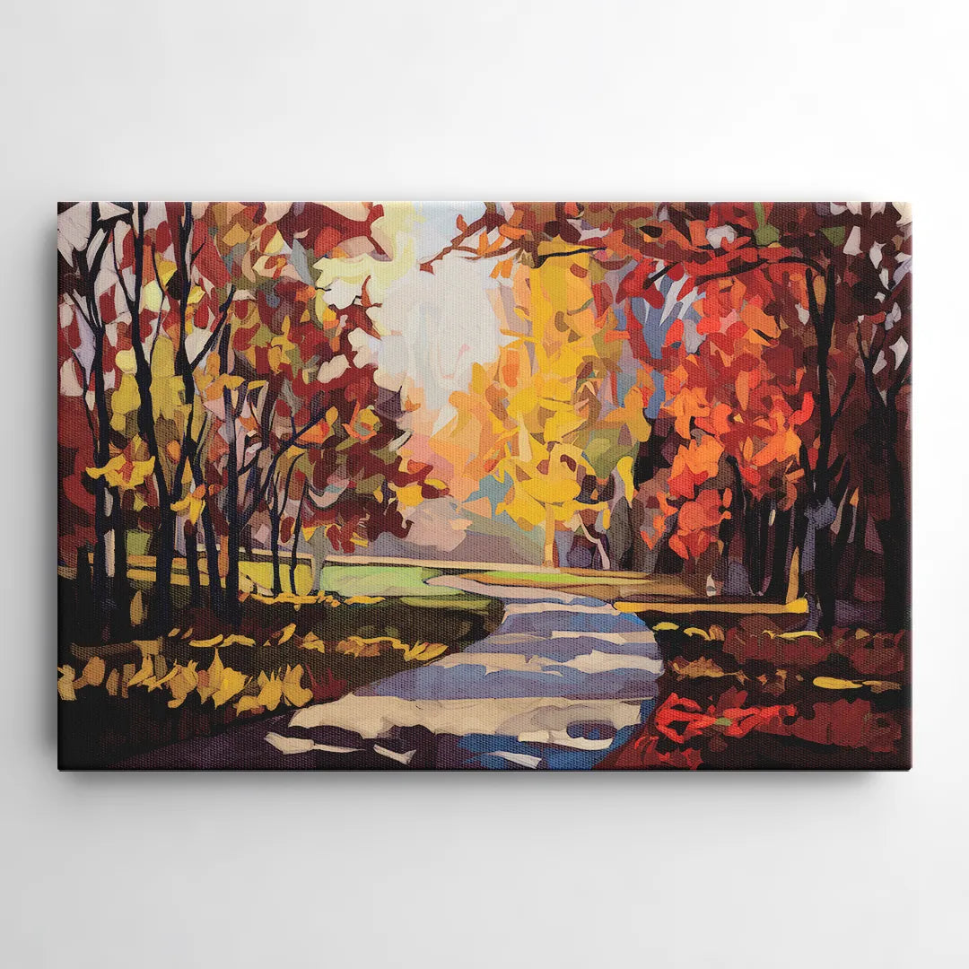 Fort Wayne Autumn Colors - Canvas Wall Art