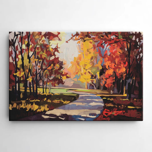 Fort Wayne Autumn Colors - Canvas Wall Art